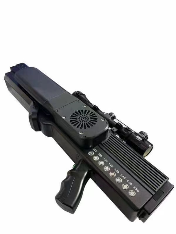  富文镇手持便携式枪型低空防御反制八通道